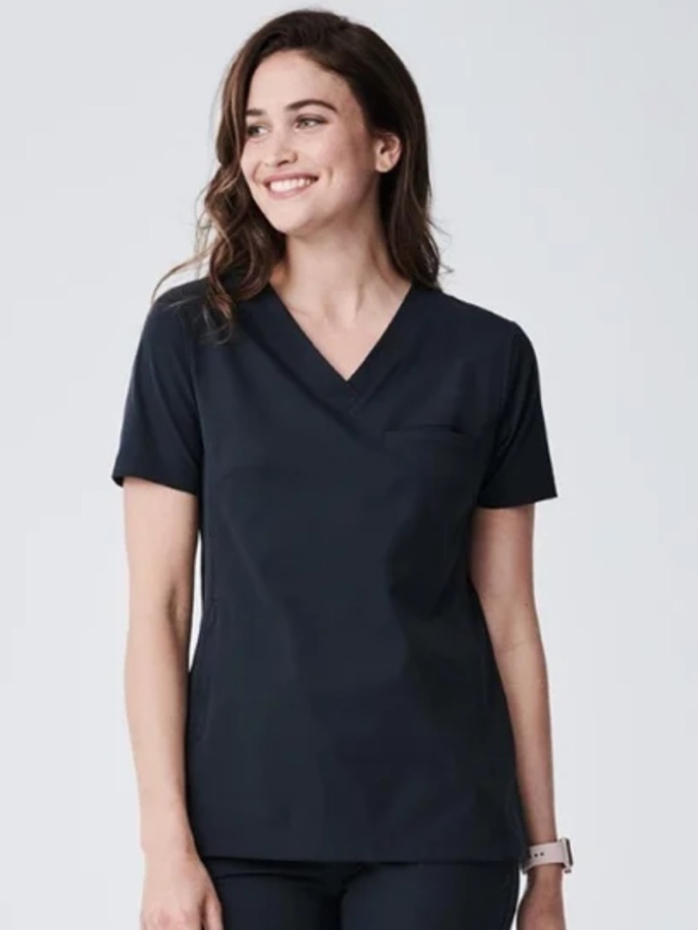 EUC! Women's Medelita Vista Scrub Top in Black